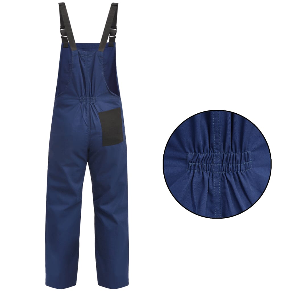 Vidaxl Men Dungarees Taille m bleu