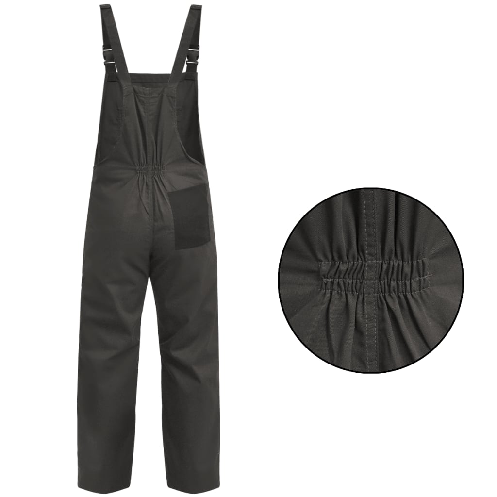 Vidaxl Men Dungarees Taille xxl Gray