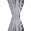 Rideaux vidaxl avec anneaux métalliques occluls 135x175 gris 2 pcs
