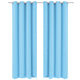 Rideaux vidaxl avec anneaux métalliques occluls 135x175 turquoise 2 pcs