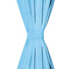 Rideaux vidaxl avec anneaux métalliques occluls 135x175 turquoise 2 pcs