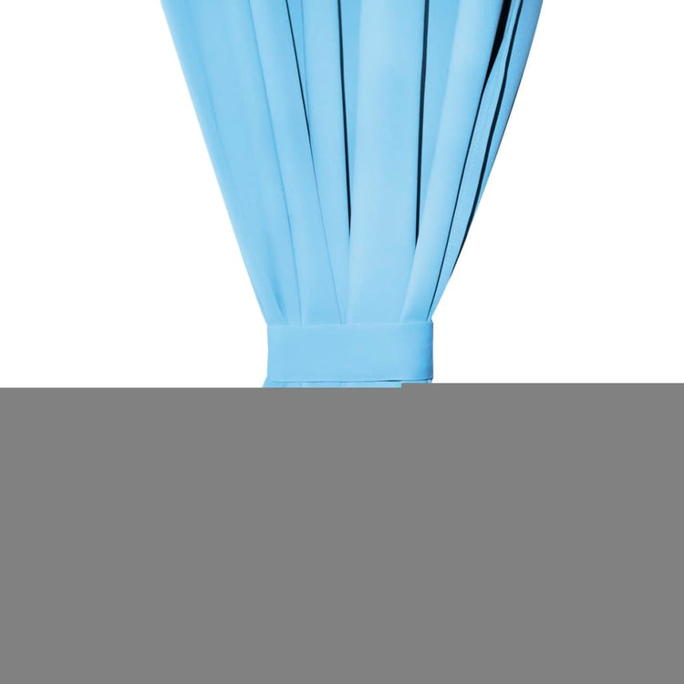 Vidaxl rideaux avec anneaux métalliques occluls 135x245 turquoise 2 sts