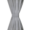 Vidaxl Micro-satin rideaux avec boucles 140x245 cm Gray 2 STS