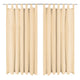 Vidaxl Micro-satin rideaux avec boucles 140x175 cm beige 2 pcs