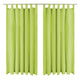 Vidaxl Micro-satin rideaux avec boucles 140x175 cm vert 2 sts