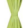 Vidaxl Micro-satin rideaux avec boucles 140x225 cm vert 2 sts