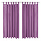 Vidaxl Micro-satin rideaux avec boucles 140x175 cm Lila 2 Sts