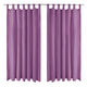 Vidaxl Micro-satin rideaux avec boucles 140x225 cm lila 2 sts