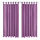 Vidaxl Micro-satin rideaux avec boucles 140x245 cm Lila 2 Sts
