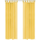 Vidaxl rideaux voile 140x175 cm jaune 2 sts
