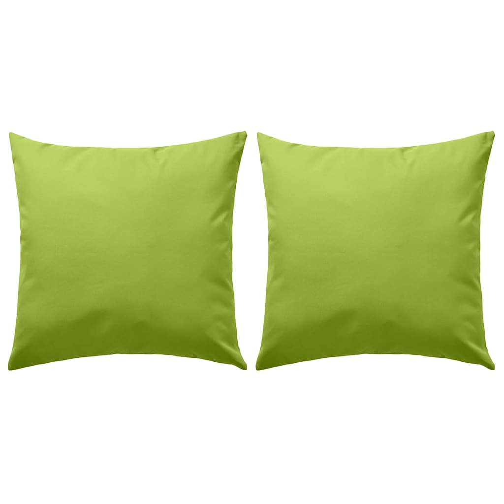 Vidaxl Coussins d'extérieur 45x45 cm Green Apple 2 PCS