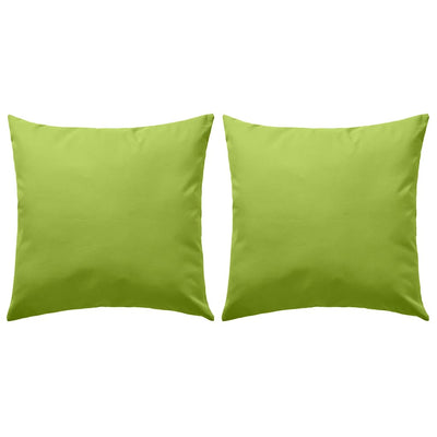 Vidaxl Coussins d'extérieur 45x45 cm Green Apple 2 PCS