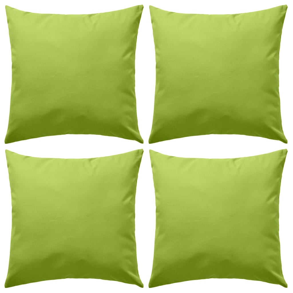 Vidaxl Coussins d'extérieur 45x45 cm Green Apple 4 PCS