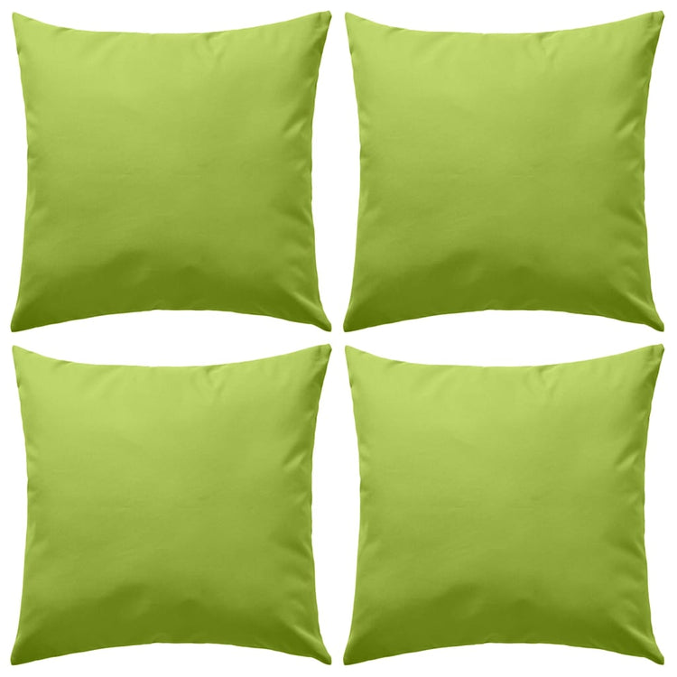 Vidaxl Coussins d'extérieur 45x45 cm Green Apple 4 PCS