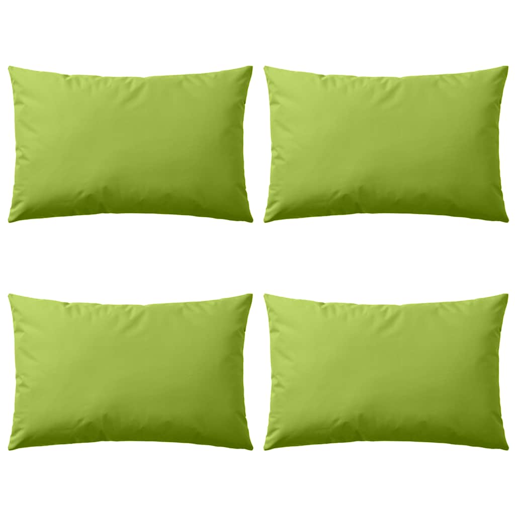 Vidaxl Coussins extérieurs 60x40 cm Apple vert 4 pcs