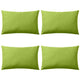 Vidaxl Coussins extérieurs 60x40 cm Apple vert 4 pcs