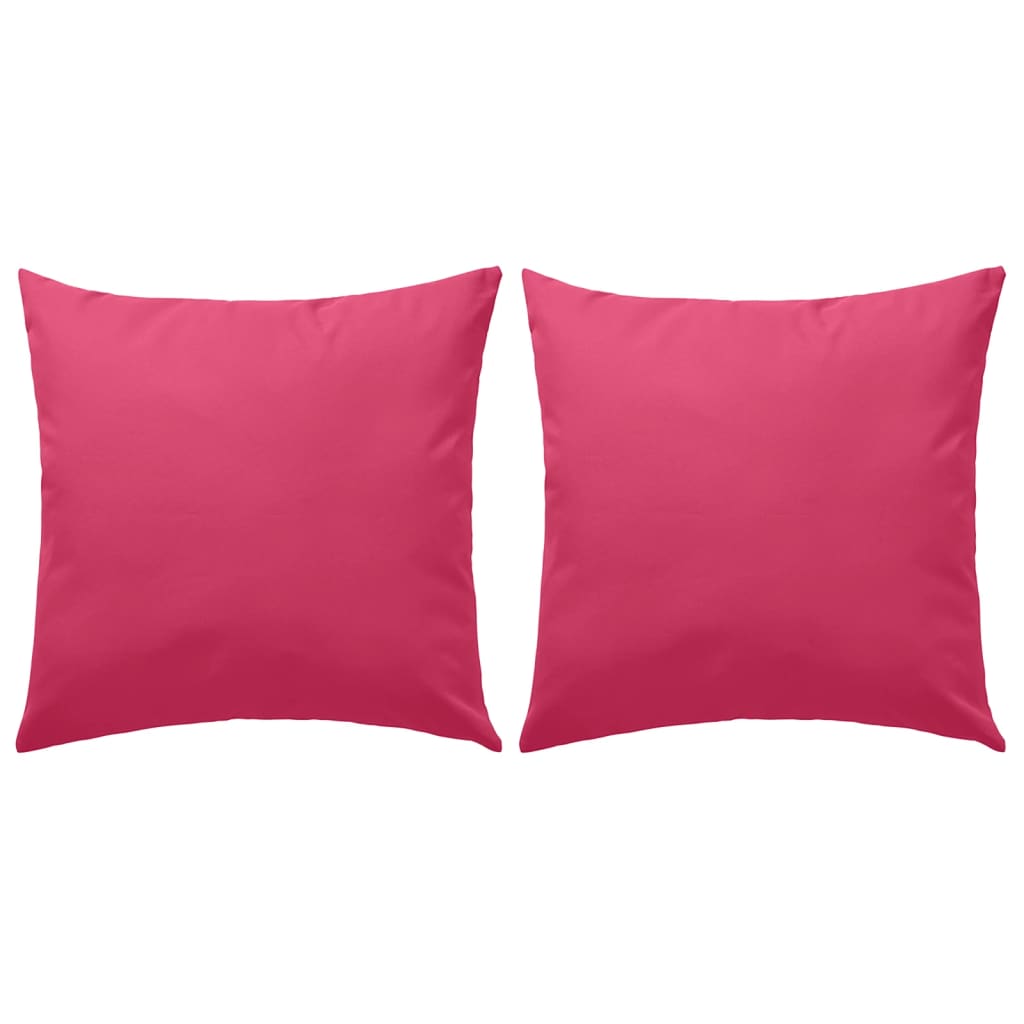Vidaxl Coussins d'extérieur 45x45 cm rose 2 pcs
