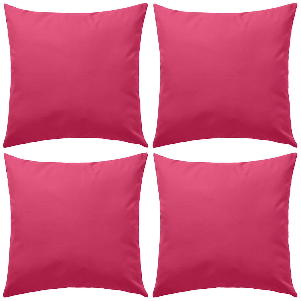 Vidaxl Coussins d'extérieur 45x45 cm rose 4 PCS