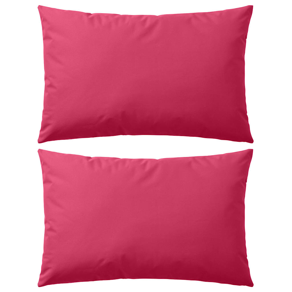 Vidaxl Coussins d'extérieur 60x40 cm rose 2 sts