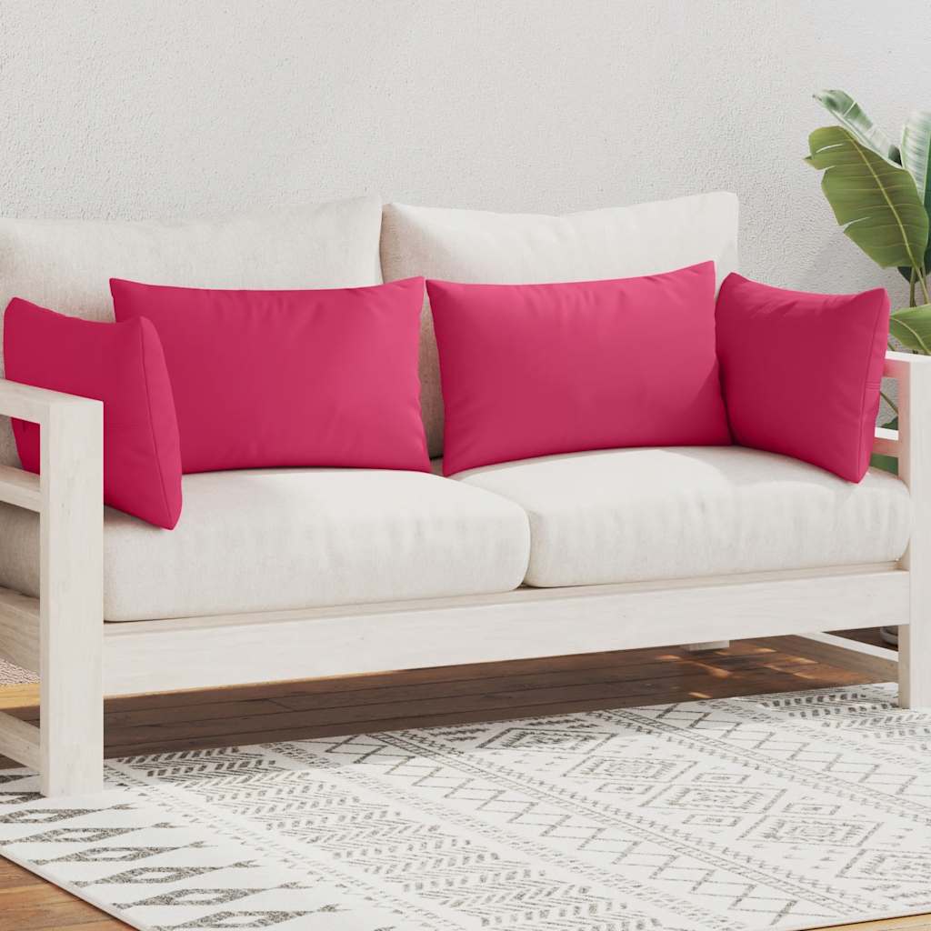 Vidaxl Coussins d'extérieur 60x40 cm rose 4 pcs