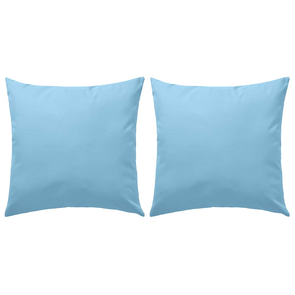 Vidaxl Coussins extérieurs 45x45 cm bleu clair 2 sts