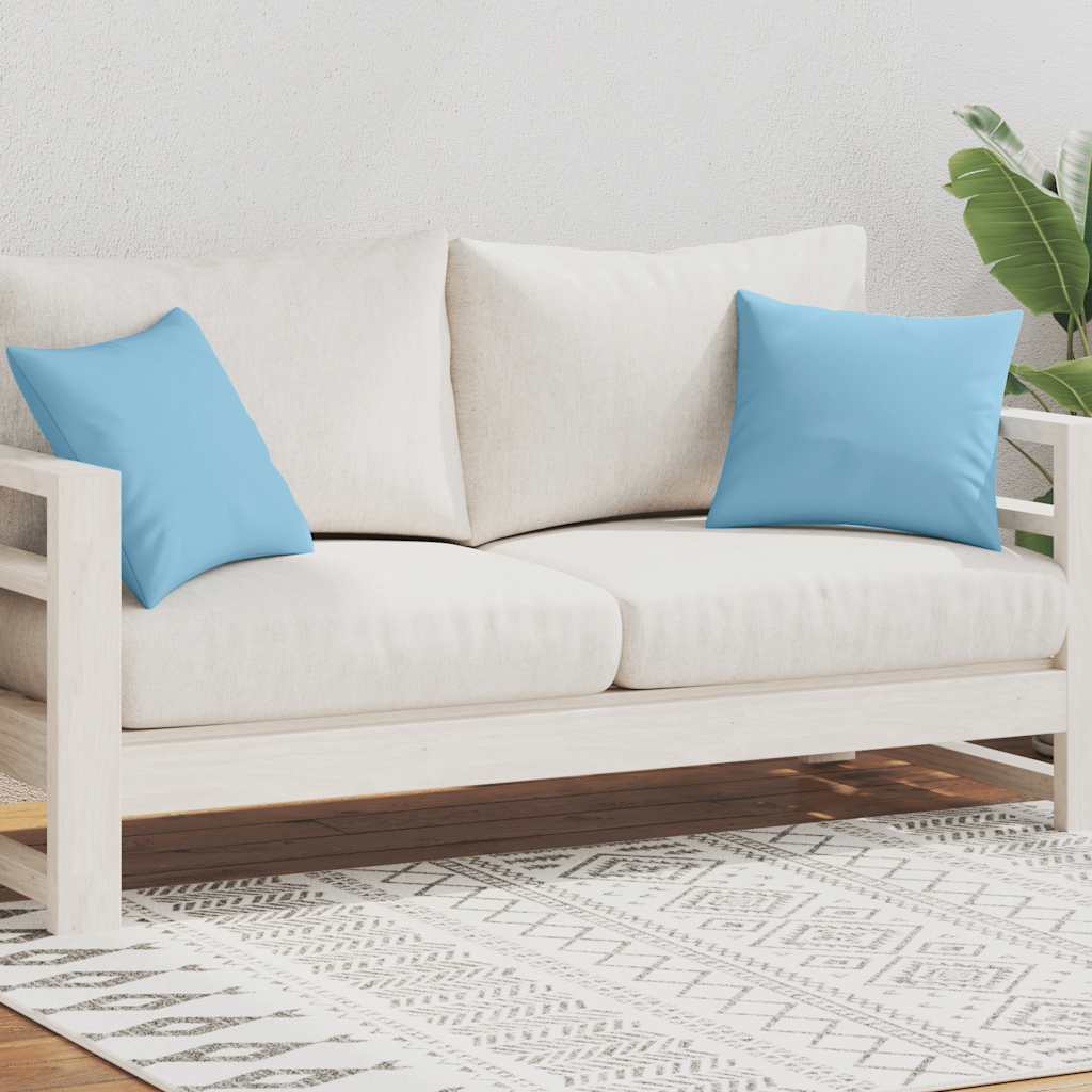 Vidaxl Coussins extérieurs 45x45 cm bleu clair 2 sts