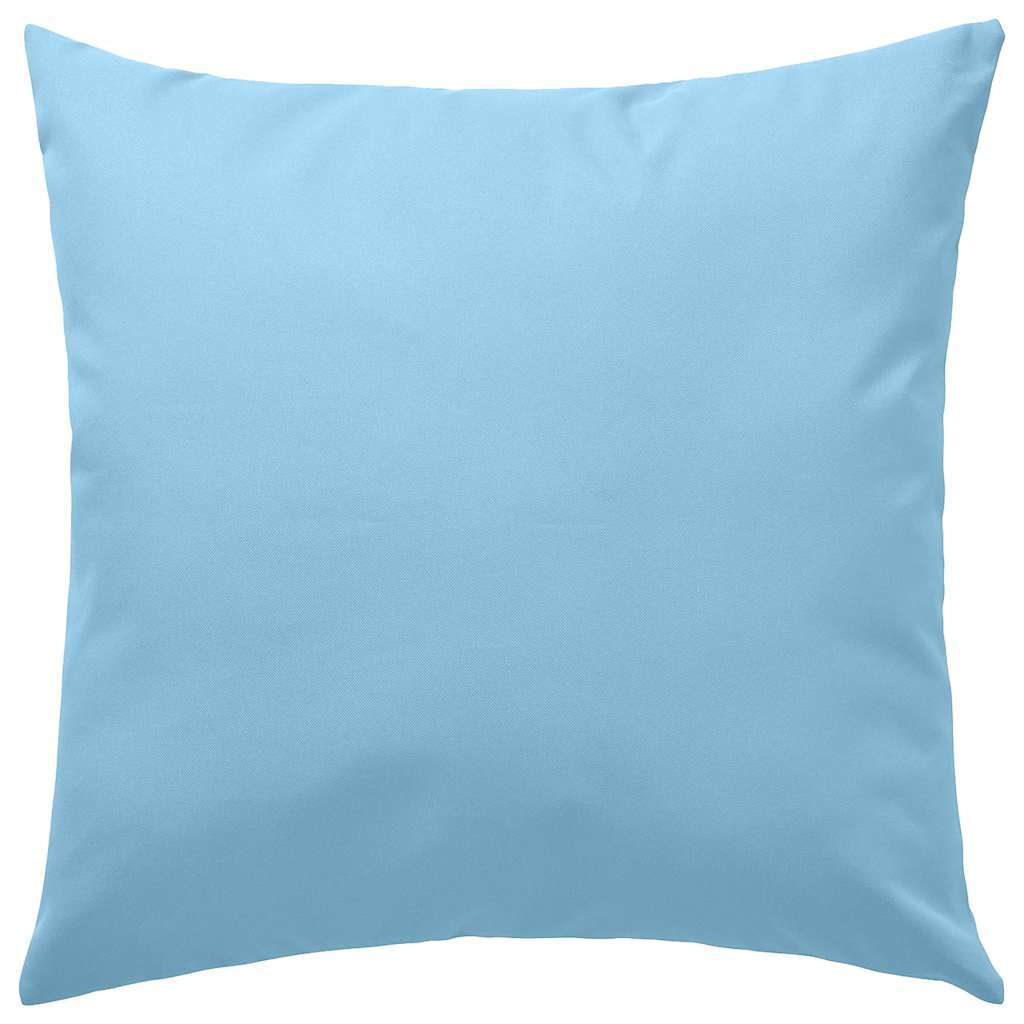 Vidaxl Coussins extérieurs 45x45 cm bleu clair 2 sts