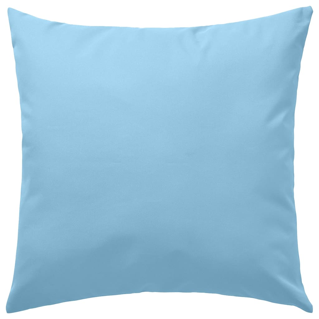 Vidaxl Coussins d'extérieur 45x45 cm bleu clair 4 pcs