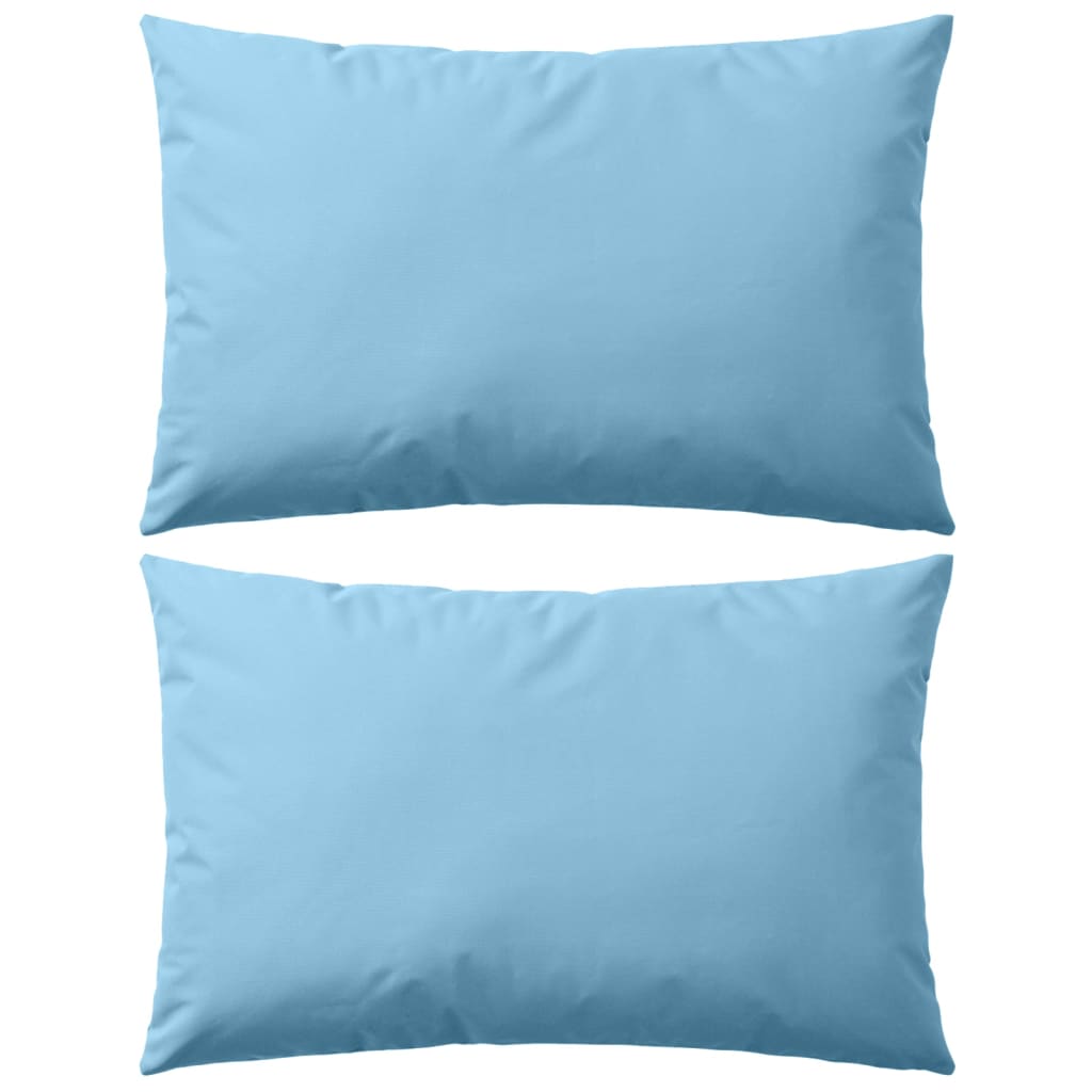 Vidaxl Coussins d'extérieur 60x40 cm bleu clair 2 sts