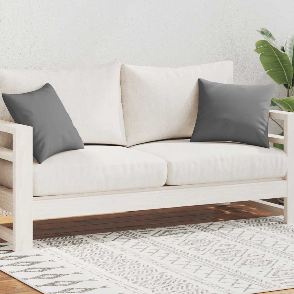 Vidaxl Coussins d'extérieur 45x45 cm Gris 2 PCS