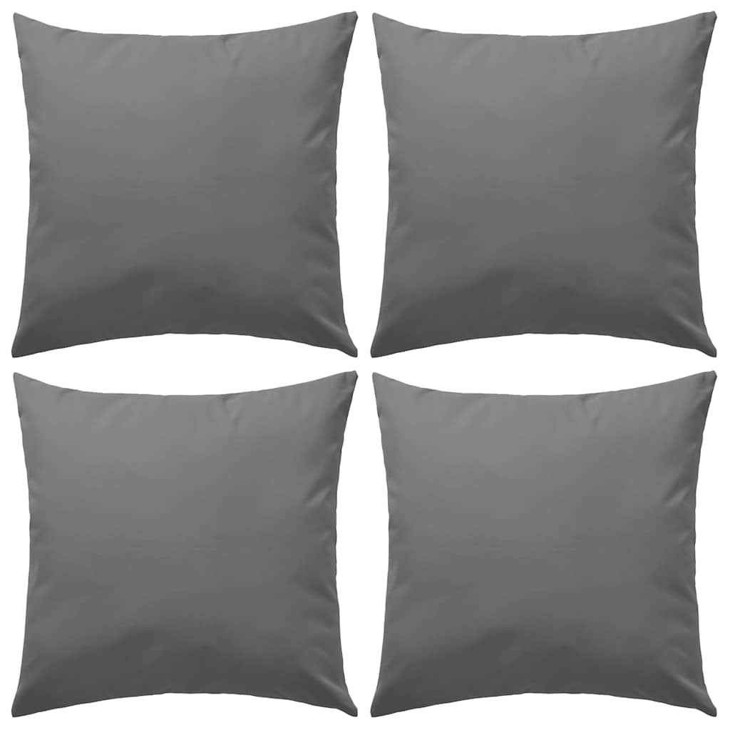 Vidaxl Coussins d'extérieur 45x45 cm gris 4 pcs