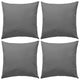 Vidaxl Coussins d'extérieur 45x45 cm gris 4 pcs
