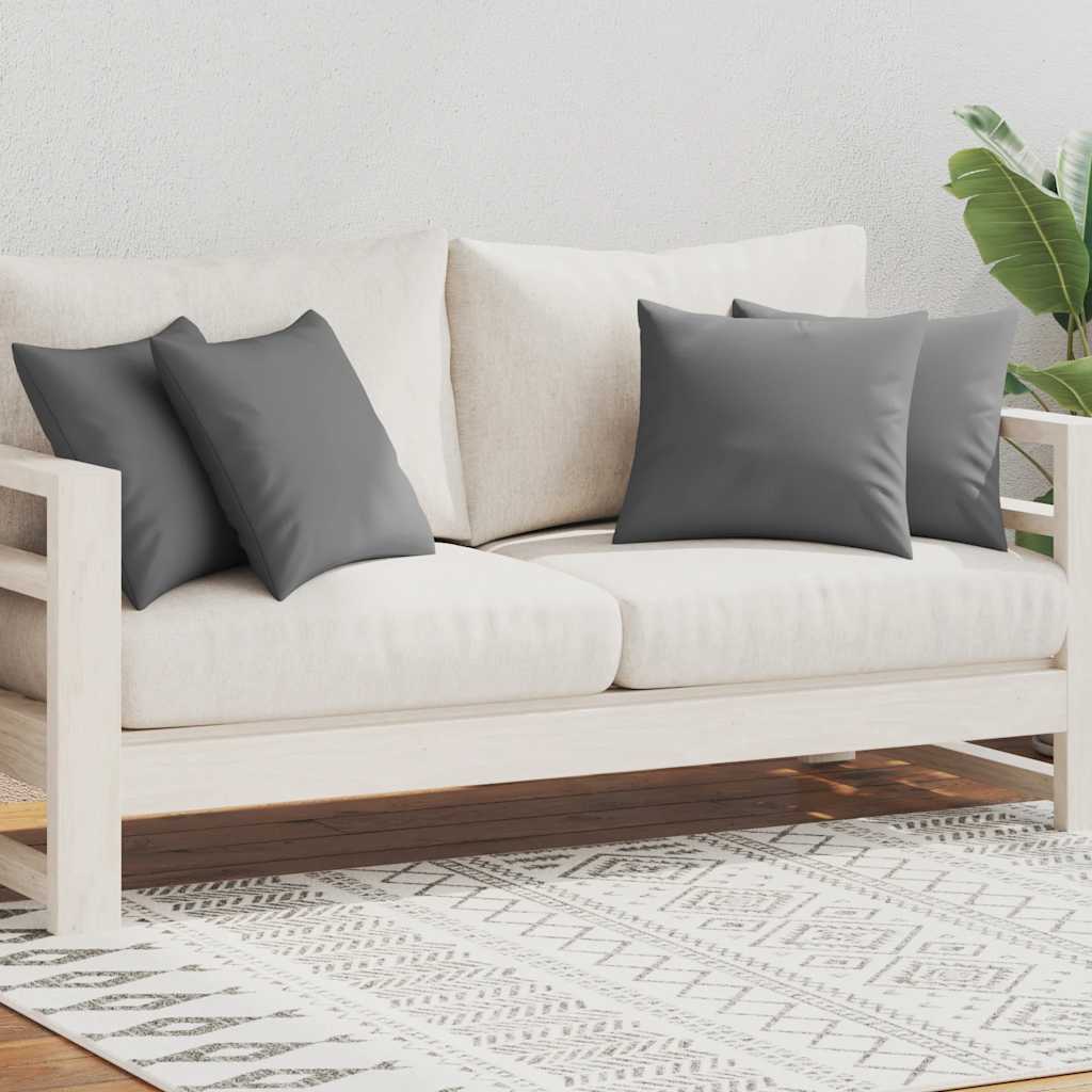 Vidaxl Coussins d'extérieur 45x45 cm gris 4 pcs