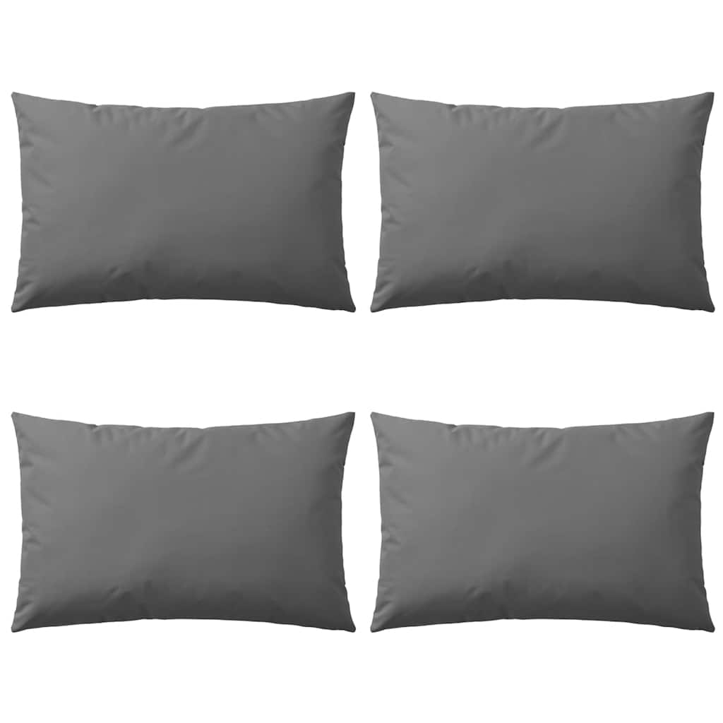 Vidaxl Coussins extérieurs 60x40 cm gris 4 pcs