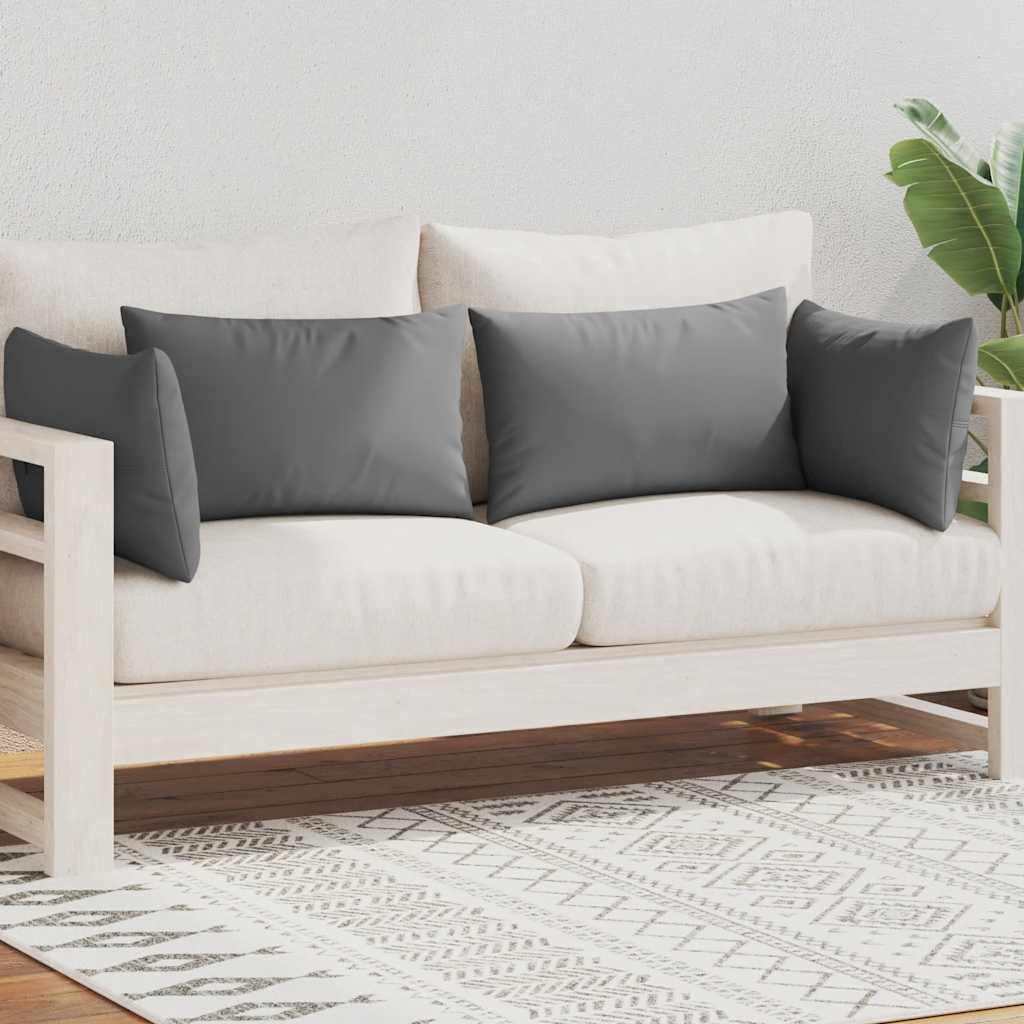 Vidaxl Coussins extérieurs 60x40 cm gris 4 pcs
