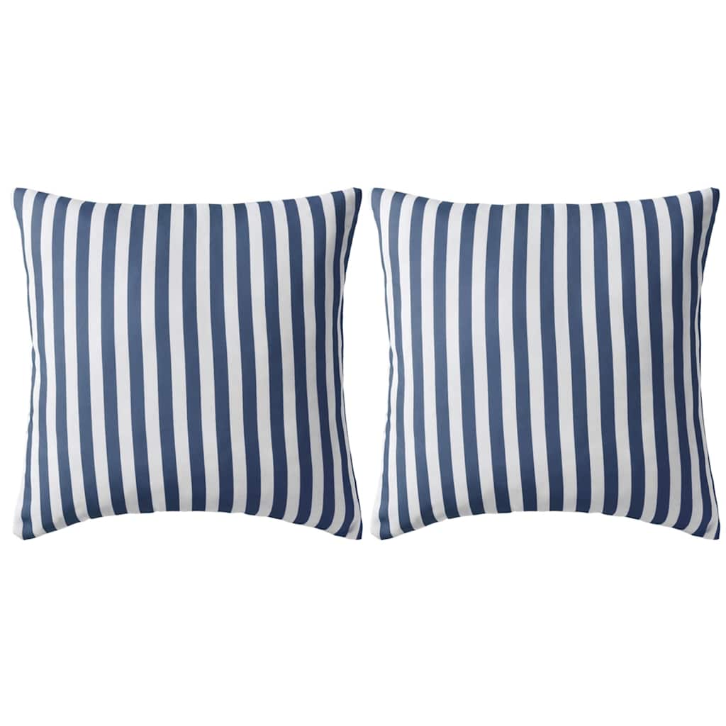 Vidaxl Coussins extérieurs 45x45 cm Bleu marine 2 PCS