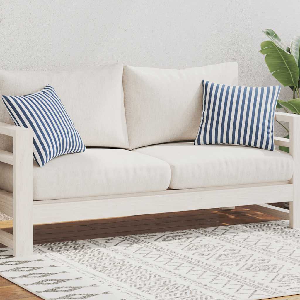 Vidaxl Coussins extérieurs 45x45 cm Bleu marine 2 PCS