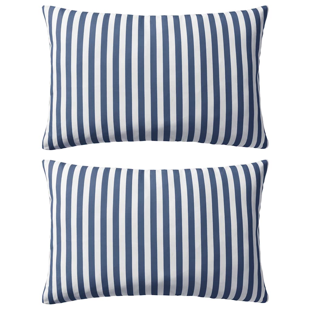 Vidaxl Coussins d'extérieur 60x40 cm Bleu marine 2 PCS