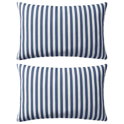 Vidaxl Coussins d'extérieur 60x40 cm Bleu marine 2 PCS