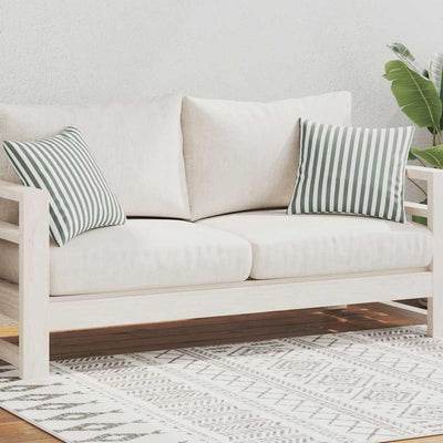 Vidaxl Coussins extérieurs 45x45 cm Gris rayé 2 PCS