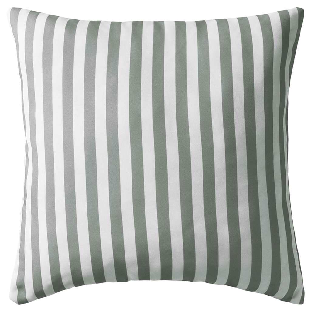 Vidaxl Coussins extérieurs 45x45 cm Gris rayé 2 PCS