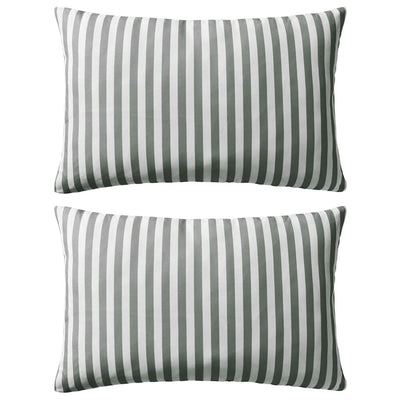 Vidaxl Coussins d'extérieur 60x40 cm Gris rayé 2 PCS