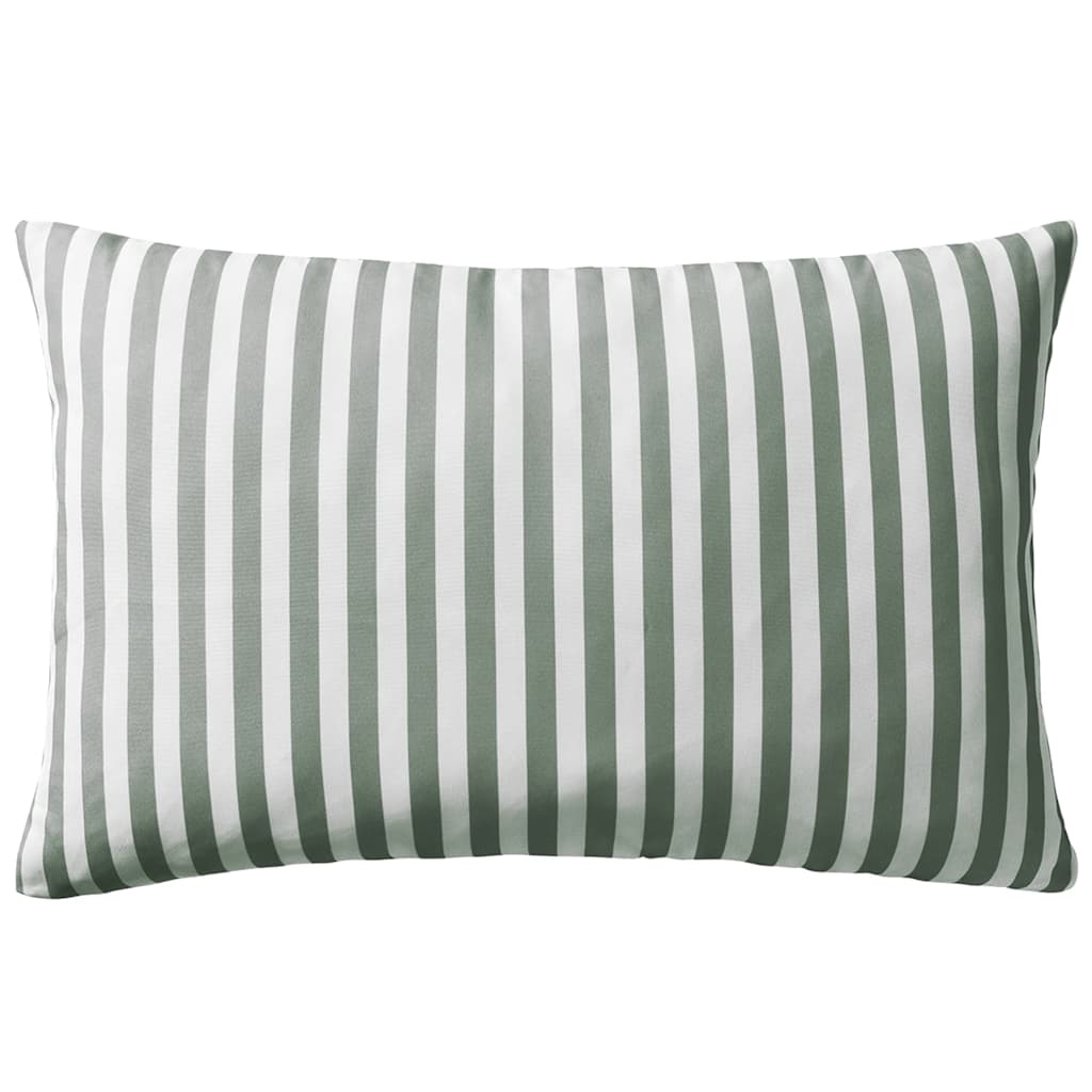 Vidaxl Coussins d'extérieur 60x40 cm Gris rayé 2 PCS