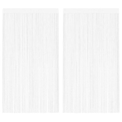 Rideaux de fil vidaxl 2 pcs 100x250 cm blancs