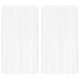 Rideaux de fil vidaxl 2 pcs 100x250 cm blancs