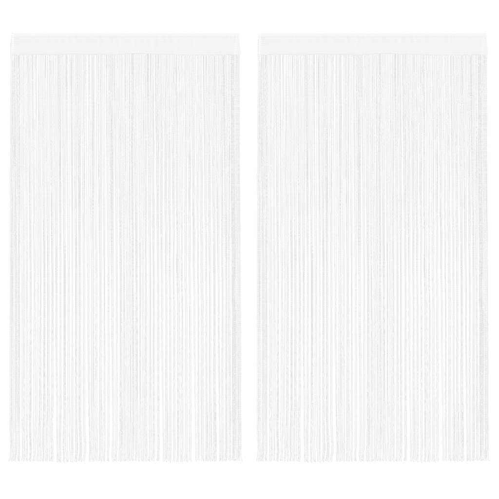 Rideaux de fil vidaxl 2 st 140x250 cm blanc
