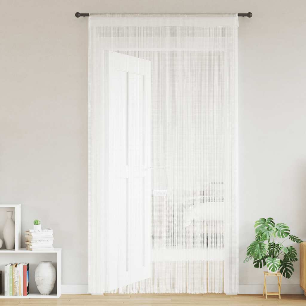 Rideaux de fil vidaxl 2 st 140x250 cm blanc