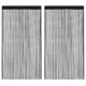 Rideaux de fil vidaxl 2 st 140x250 cm noir