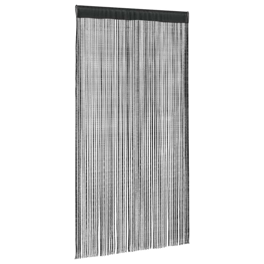 Rideaux de fil vidaxl 2 st 140x250 cm noir