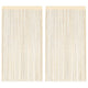 Rideaux de fil vidaxl 100x250 cm crème 2 pcs
